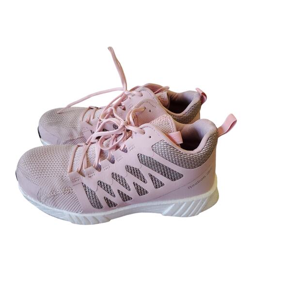 Reebok Fusion Flexweave Work Mid-Cut Womens 10.5 Pink Composite Toe Non Slip - Picture 12 of 16